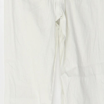 Womens UK Size 28 in Camaïeu Regular Fit Skinny White Jeans