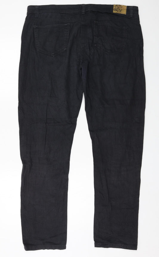 Womens UK Size 14 RESERVED Regular Fit Straight Grey Jeans