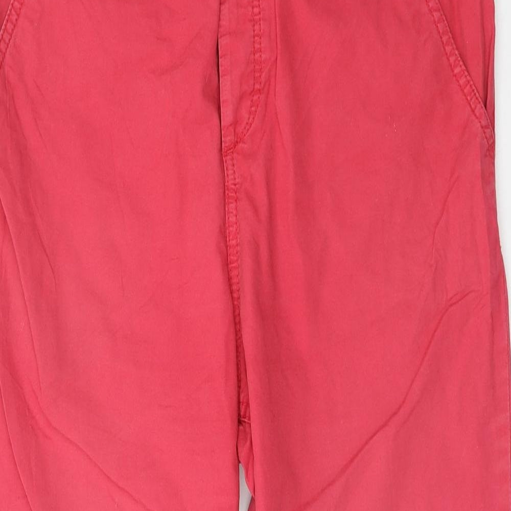 Womens UK Size 10 Divided Regular Fit Chino Pink Trousers