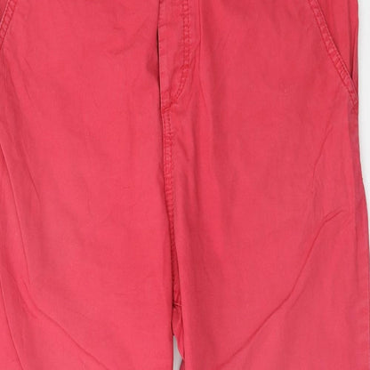 Womens UK Size 10 Divided Regular Fit Chino Pink Trousers