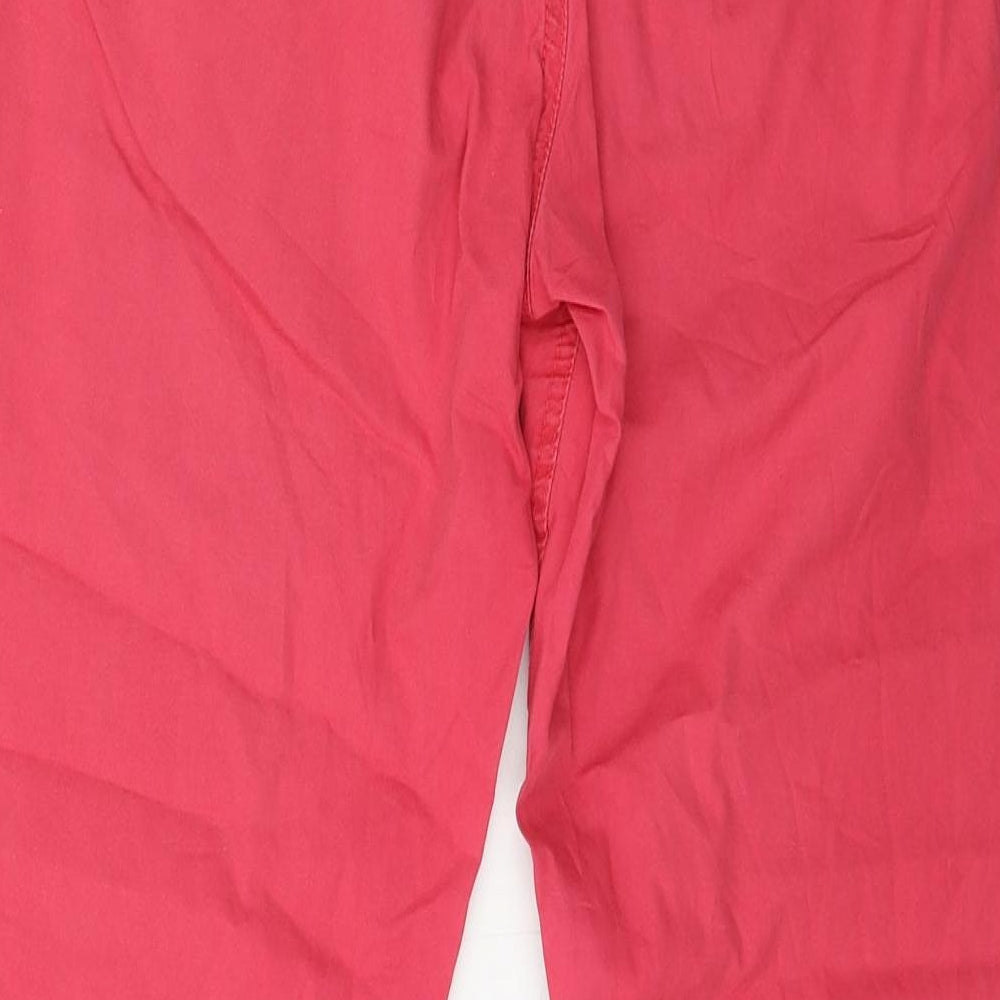 Womens UK Size 10 Divided Regular Fit Chino Pink Trousers