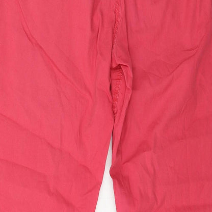 Womens UK Size 10 Divided Regular Fit Chino Pink Trousers