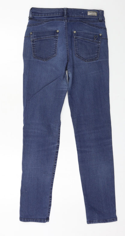 Preworn Womens Blue  Denim Skinny Jeans Size 8 L29 in