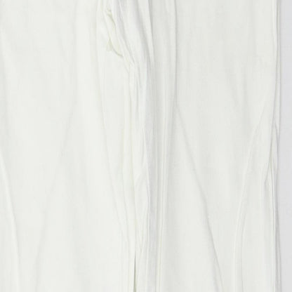 Denim & Co. Womens White  Denim Skinny Jeans Size 10 L31 in