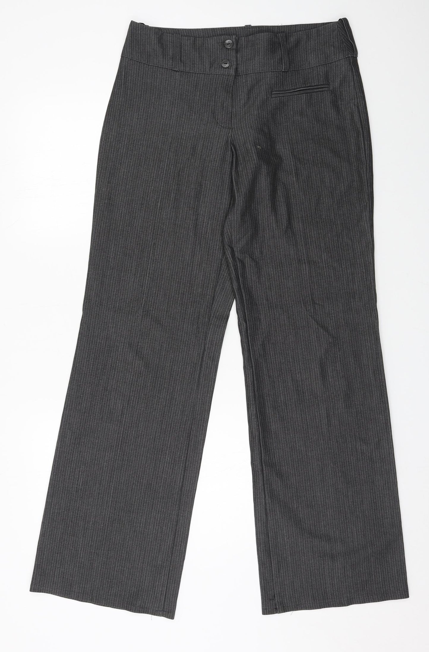 Womens UK Size 12 Preworn Regular Fit  Green Trousers