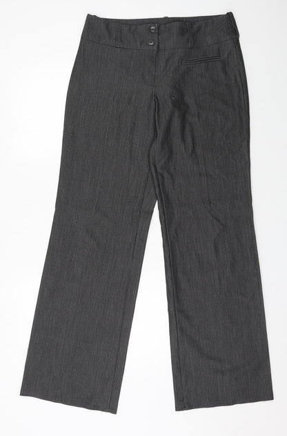 Womens UK Size 12 Preworn Regular Fit  Green Trousers