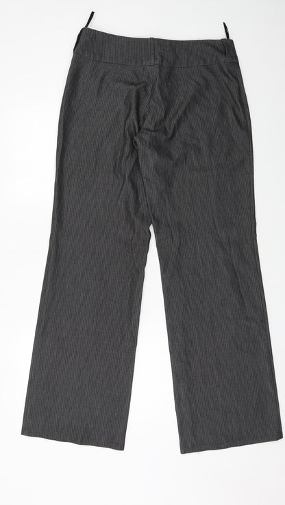 Womens UK Size 12 Preworn Regular Fit  Green Trousers