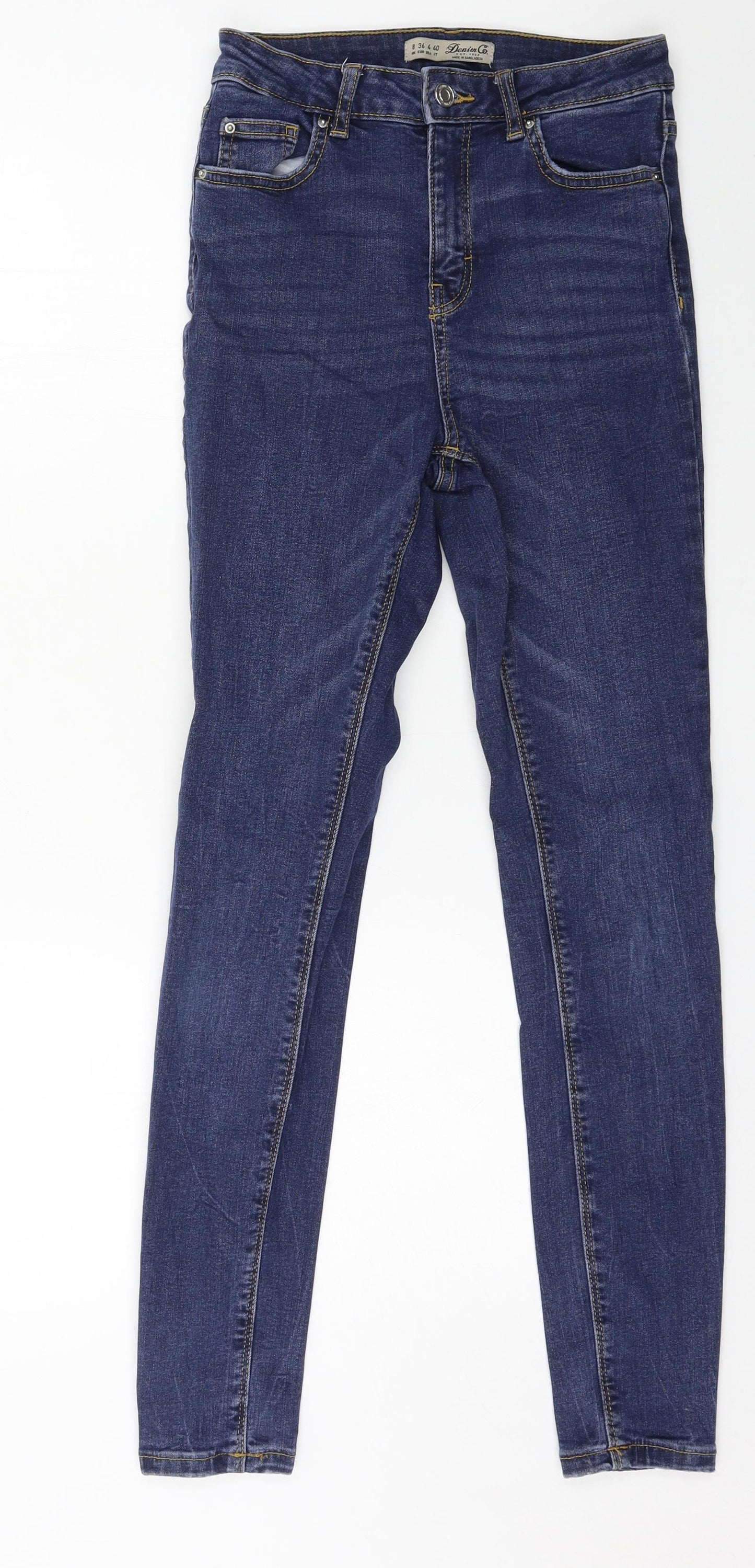 Denim & Co. Womens Blue  Denim Skinny Jeans Size 8 L27 in