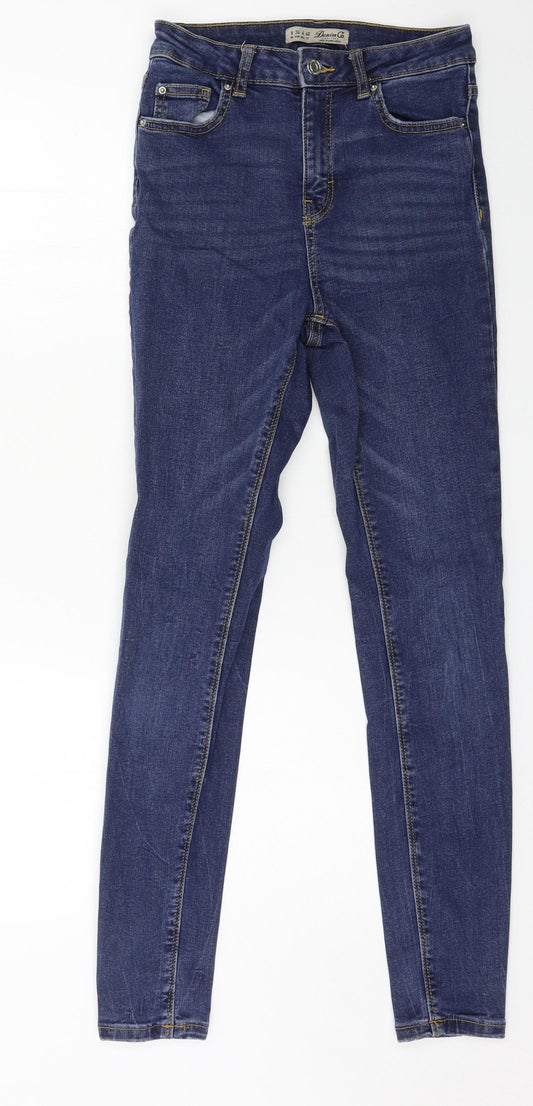 Denim & Co. Womens Blue  Denim Skinny Jeans Size 8 L27 in