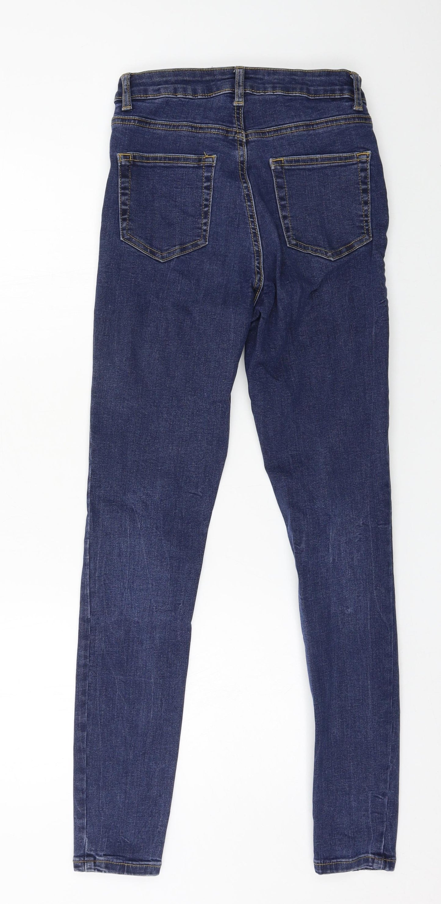 Denim & Co. Womens Blue  Denim Skinny Jeans Size 8 L27 in