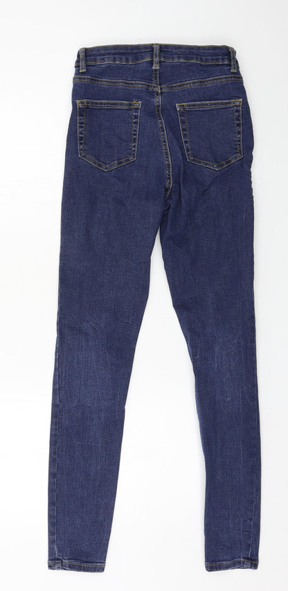 Denim & Co. Womens Blue  Denim Skinny Jeans Size 8 L27 in