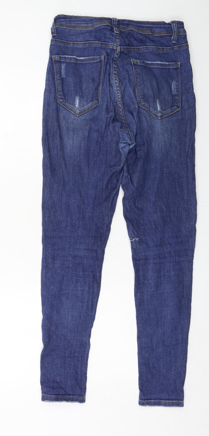 Denim Life Womens Black  Denim Skinny Jeans Size 10 L28 in