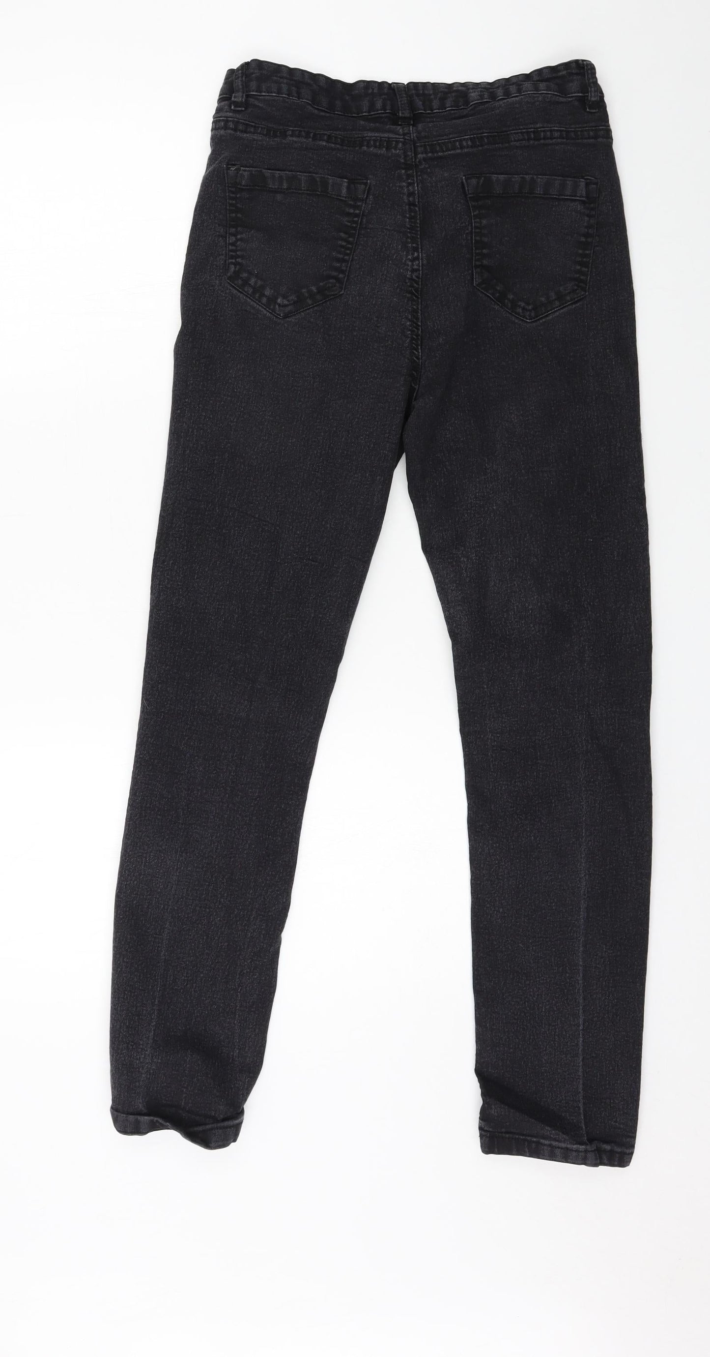 Womens UK Size 12 Studio Regular Fit Straight Grey Jeans