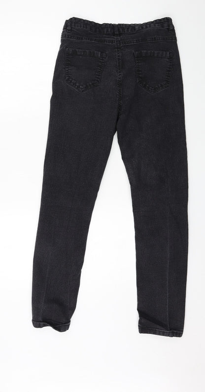 Womens UK Size 12 Studio Regular Fit Straight Grey Jeans