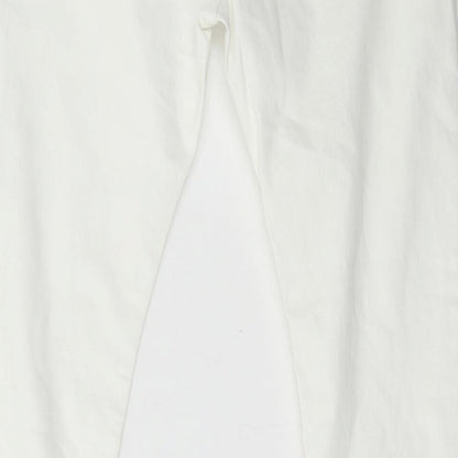 Denim & Co. Womens White  Denim Skinny Jeans Size 10 L28 in