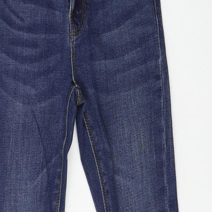 Denim & Co. Womens Blue  Denim Skinny Jeans Size 6 L25 in