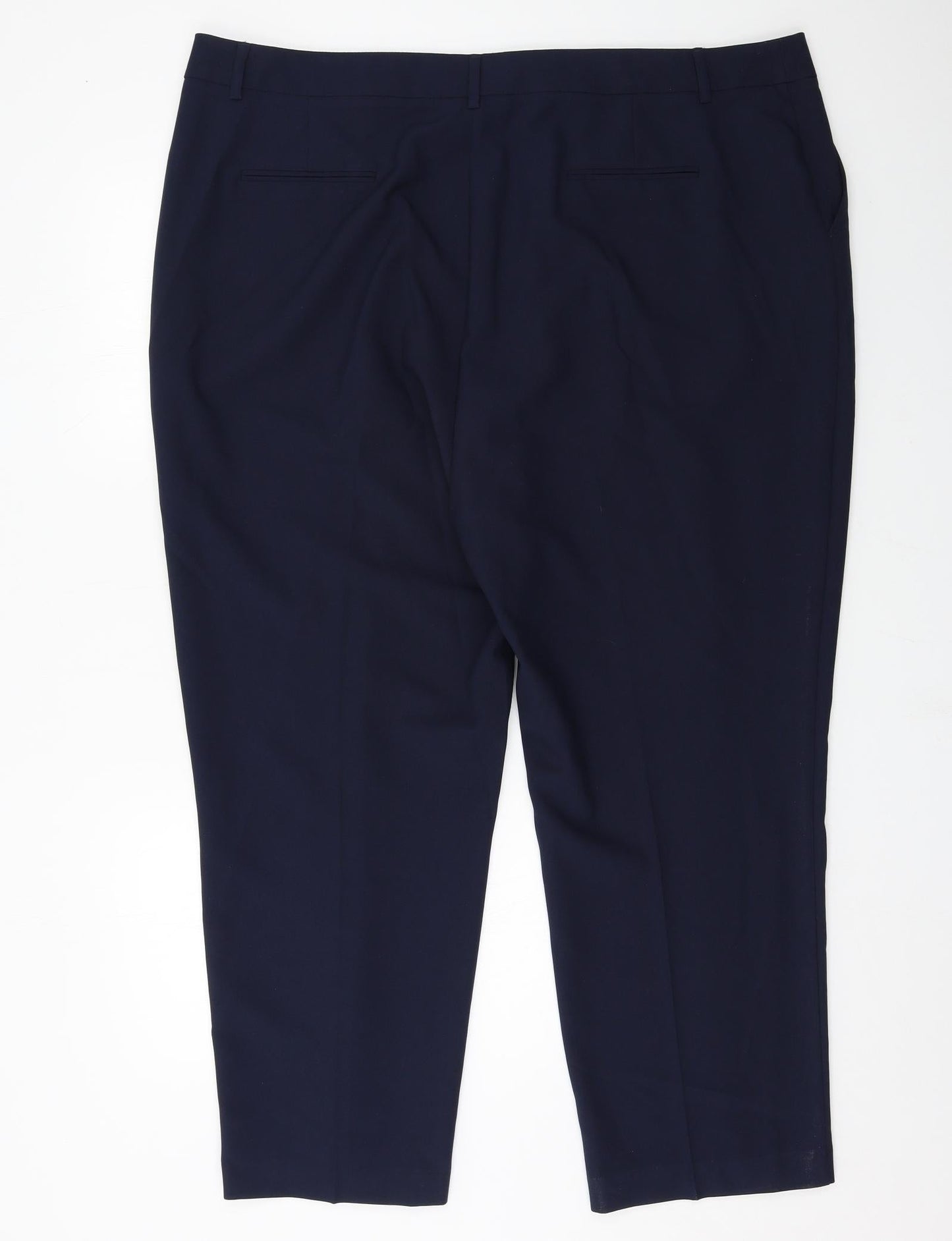 Womens UK Size 22 Peacocks Regular Fit  Blue Trousers