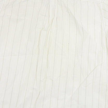 Burton Mens Ivory Striped   Polo Size L