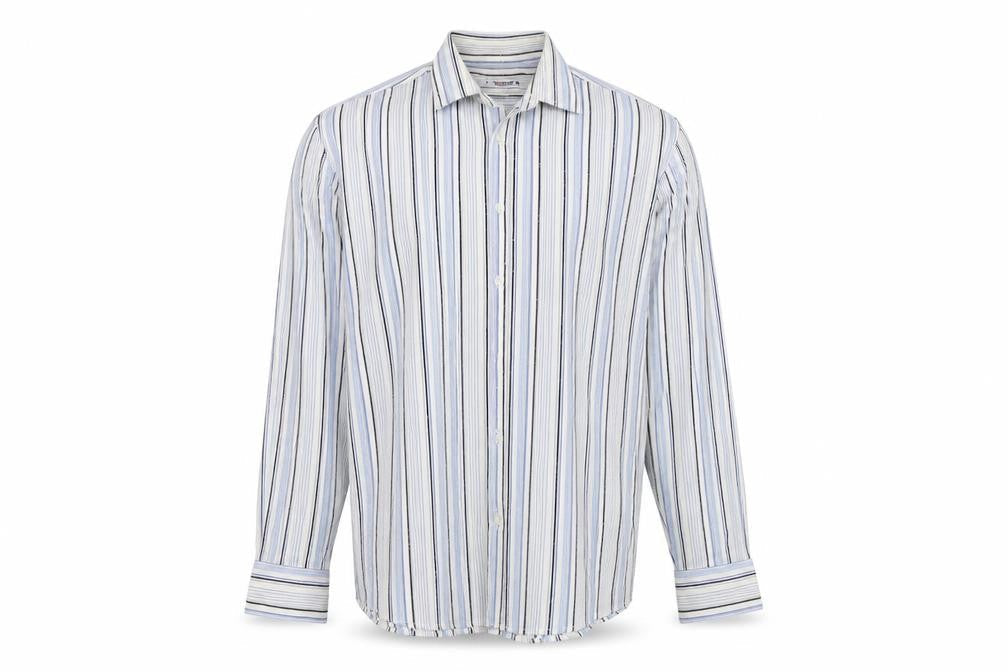 Mens UK Size L Burton White  Button-Up Long Sleeve Casual Shirt