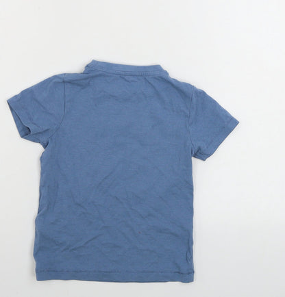 Back view of Marks & Spencer boys’ blue basic t-shirt, size 2, years