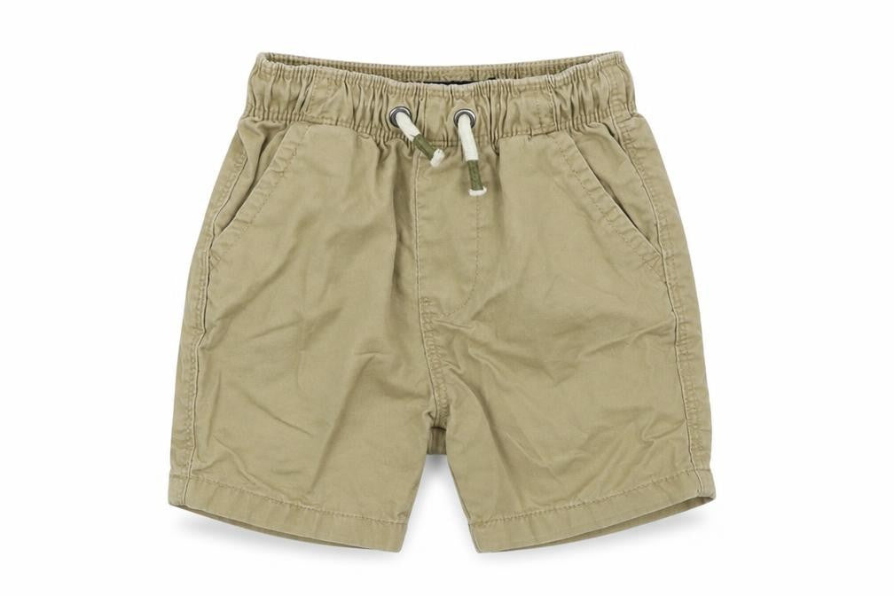 Front view of Next girls’ beige cropped trousers, size 12-18, months