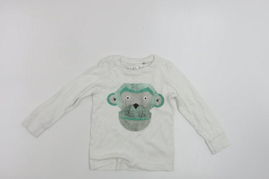 NEXT  Boys White   Pullover Jumper Size 2-3 Years