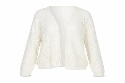 Bonmarché Womens Ivory Wrap Jumper Size M
