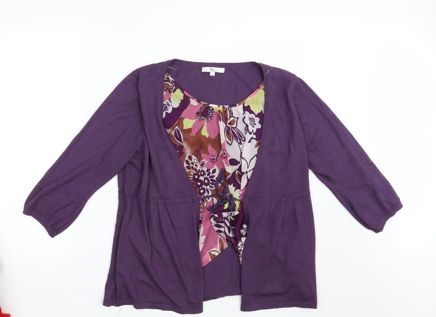 Womens UK Size L Klass Purple Pullover Jumper