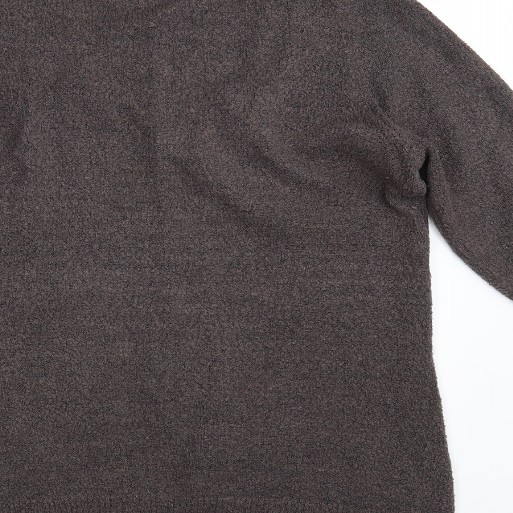 M & Co. Womens Brown  Knit Pullover Jumper Size 2XL