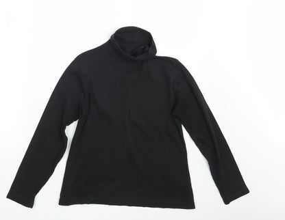 Additional front view of Marks & Spencer women’s black pullover sweatshirt, size UK 10