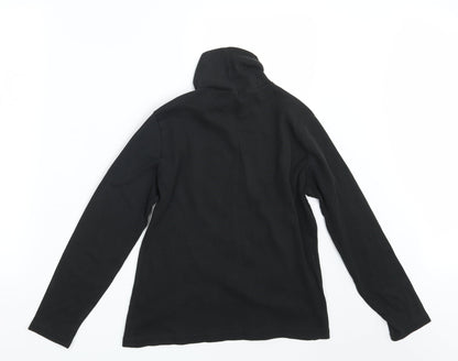 Back view of Marks & Spencer women’s black pullover sweatshirt, size UK 10