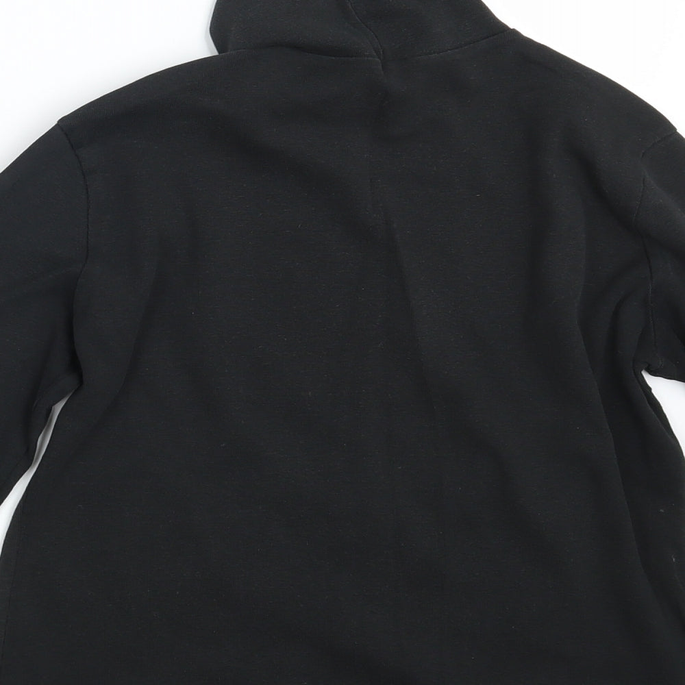 Brand and care label for Marks & Spencer women’s black pullover sweatshirt, size UK 10