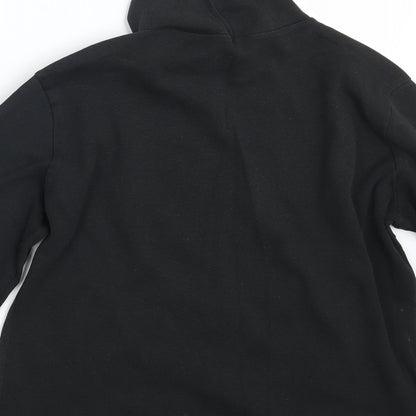 Brand and care label for Marks & Spencer women’s black pullover sweatshirt, size UK 10