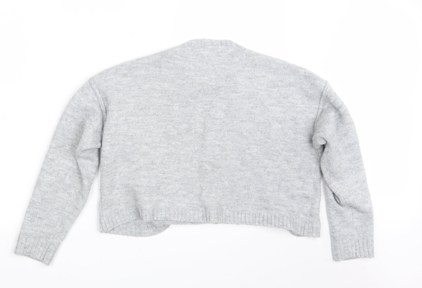 Candy Girls Grey  Knit Pullover Jumper Size 13 Years  - Cropped
