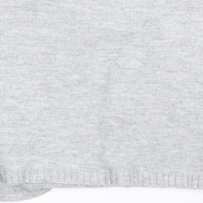 Candy Girls Grey  Knit Pullover Jumper Size 13 Years  - Cropped