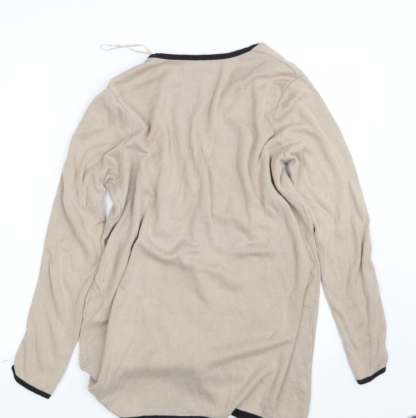 Dana Buchman Womens Beige  Rayon Wrap Jumper Size L