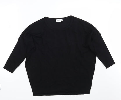 Saint Tropez Womens Black   Pullover Sweatshirt Size L