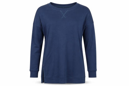 Preworn Womens Blue  Rayon Pullover Sweatshirt Size M