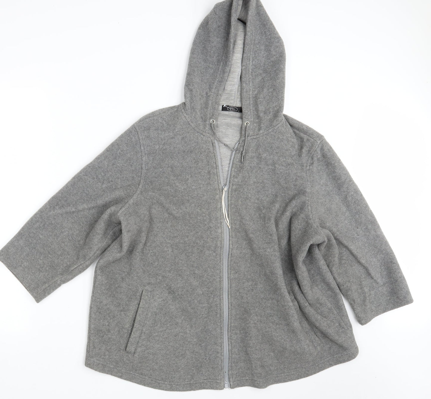 Womens UK Size L BM Grey Full Zip Jumper