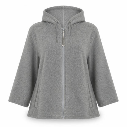 Bonmarché Womens Grey Full Zip Jumper Size L