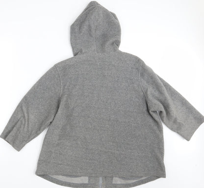 Womens UK Size L BM Grey Full Zip Jumper