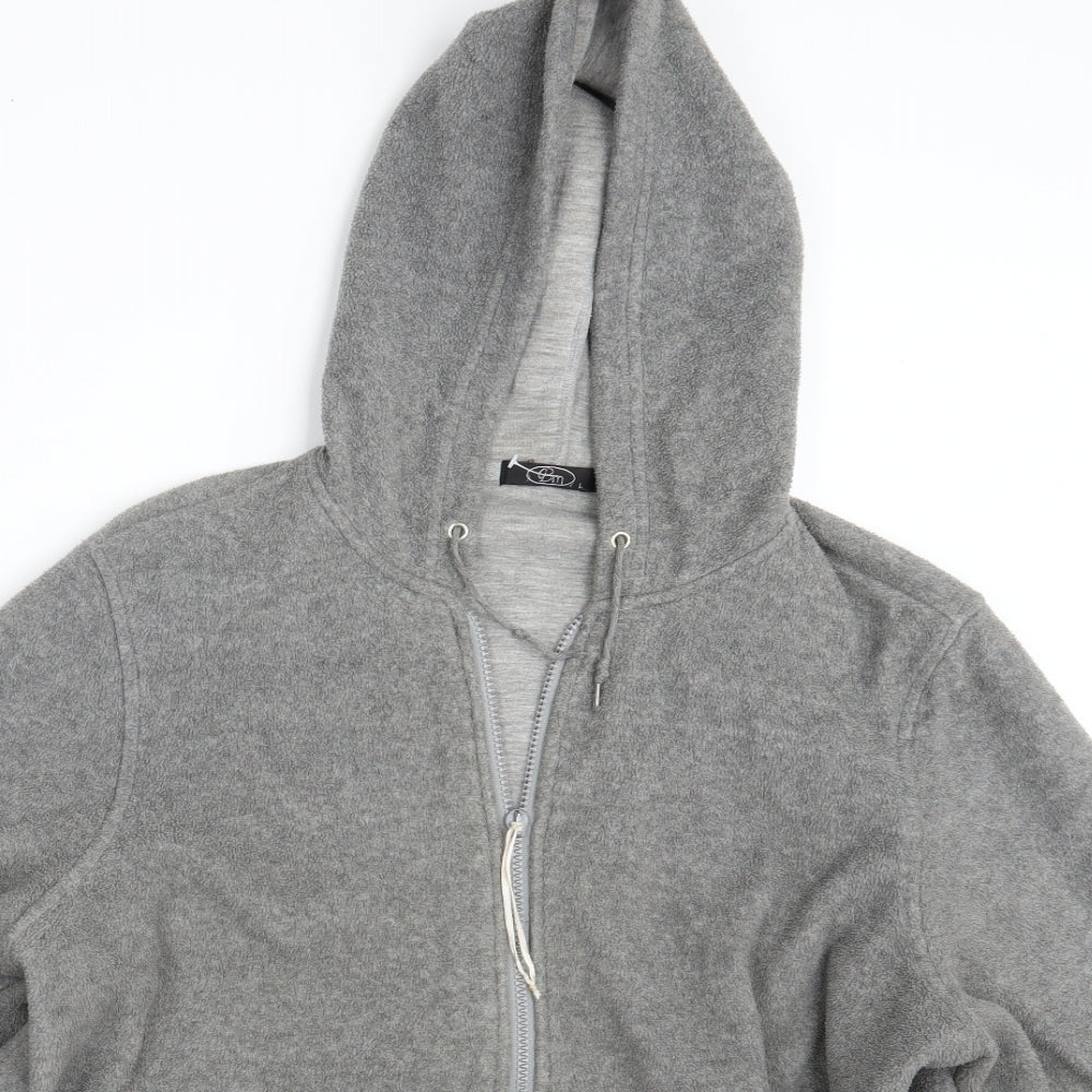 Womens UK Size L BM Grey Full Zip Jumper