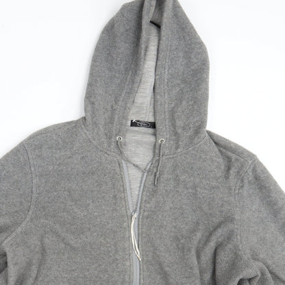 Womens UK Size L BM Grey Full Zip Jumper