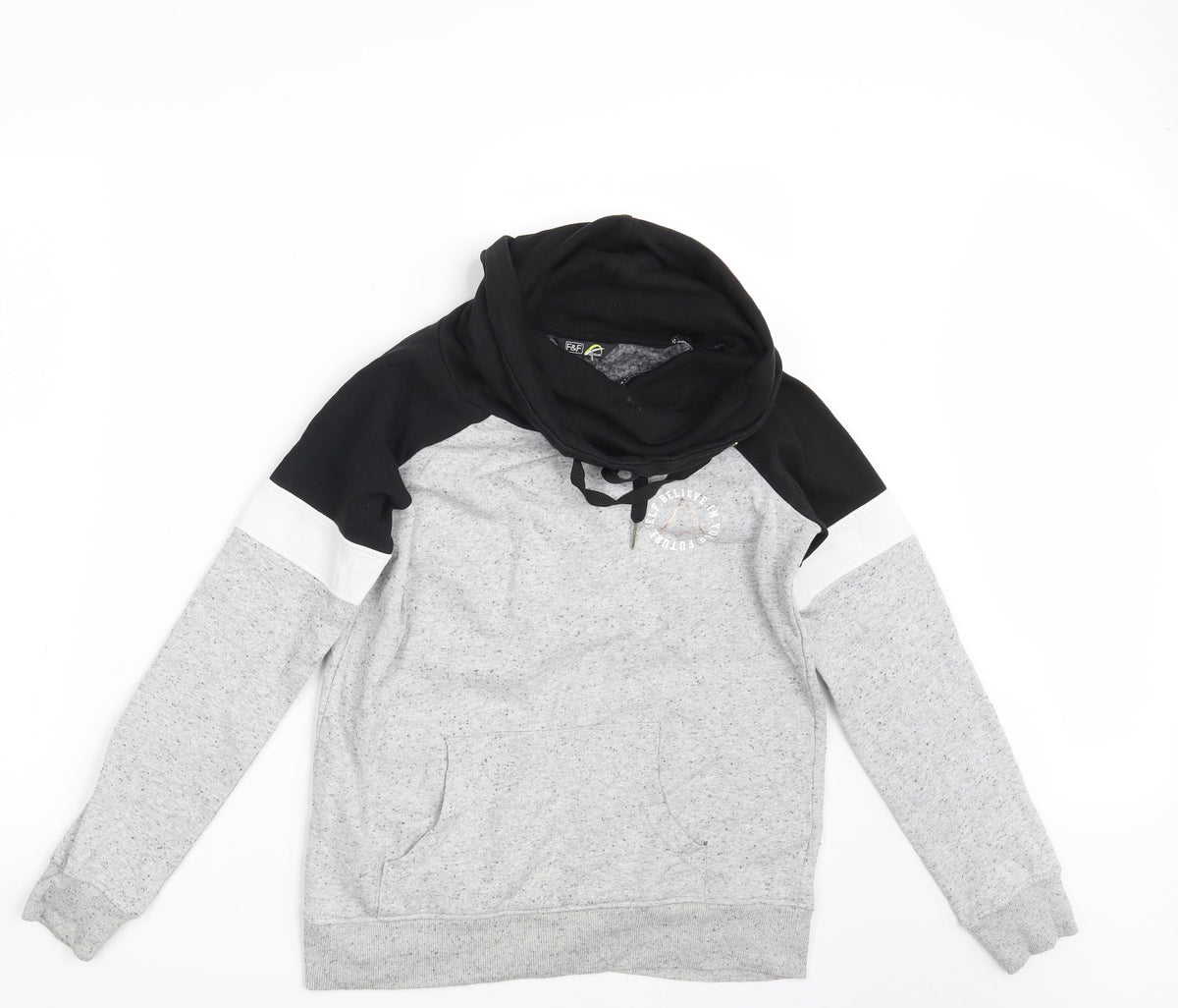 Additional front view of F&F women’s grey pullover sweatshirt one size