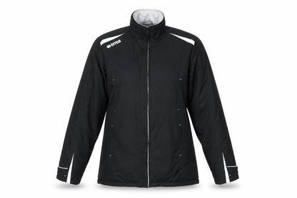 Front view of Errea women’s black jacket, size S