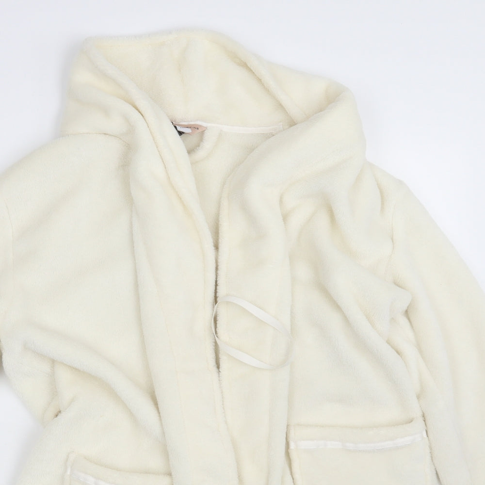 Dorothy Perkins Womens Ivory Solid  Top Robe Size S