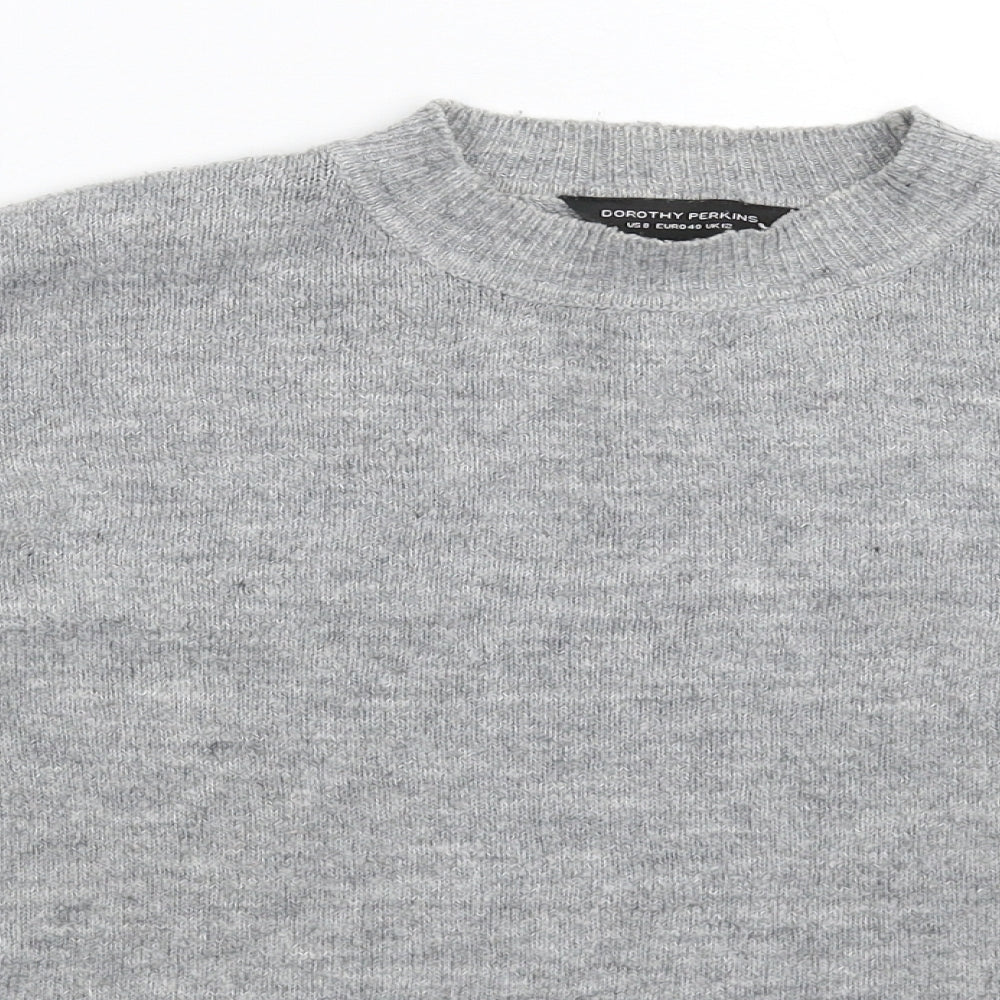 Womens UK Size 12 Dorothy Perkins Grey Pullover Jumper