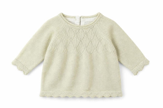 Merc Girls Gold  Knit Pullover Jumper Size 0-3 Months