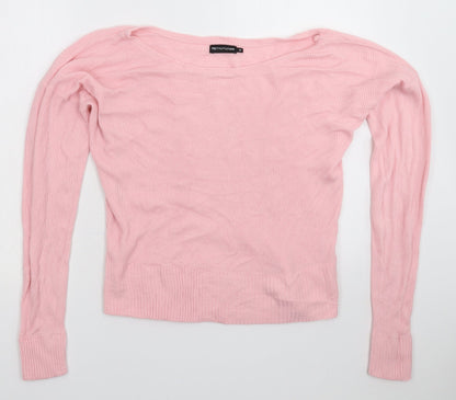 Womens UK Size M PRETTYLITTLETHING Pink Pullover Jumper