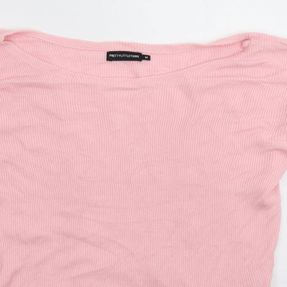 Womens UK Size M PRETTYLITTLETHING Pink Pullover Jumper